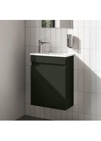 evineo ineo2 Meuble sous-lave-mains l: 44,5 H: 60 P: 25 cm, 1 porte, charni&egrave;res r&eacute;versibles, BE0840GR,