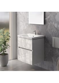Villeroy & Boch Villeroy & Boch Avento Vasque, meuble sous-vasque ineo4 d&rsquo;evineo l : 60 cm, 2 tiroirs, avec poign&eacute;e,, 4A706001+BE0723WH,
