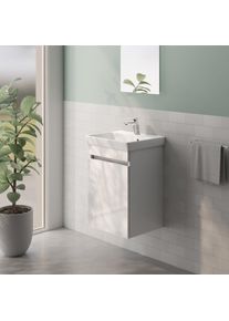 Villeroy & Boch Duravit ME by Starck Vasque avec meuble sous-vasque Evineo ineo5 l : 103 cm, 2 tiroirs, avec poign&eacute;e encastr&eacute;e,, 735845R1+BE0722WH,