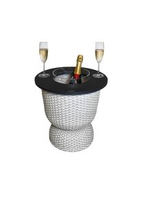 COOTAB Cooler Table Beistelltisch &raquo;3-in-1 Loungetisch mit Acryl-K&uuml;hler Paris 43 cm&laquo; 1 Stk. tlg. Wetterfest, Pflegeleicht, Hitzebest&auml;ndig