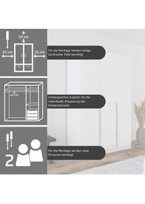 OTTO home Dreht&uuml;renschrank &raquo;Kleiderschrank Schrank Garderobe AGORDO TOPSELLER Schlafzimmer&laquo; in zwei Griff-Farben, Breiten 91-405 cm, Dekor- oder 