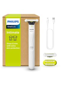 Philips Elektrorasierer &raquo;Intimate QP1924/30&laquo; 2 Stk. Aufs&auml;tze bidirektionales Trimmen und Rasieren, nass und trocken verwendbar