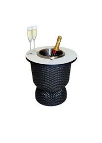 COOTAB Cooler Table Beistelltisch &raquo;3-in-1 Loungetisch mit Edelstahl-K&uuml;hler Paris 43 cm&laquo; 1 Stk. tlg. Wetterfest, Pflegeleicht, Hitzebest&auml;ndig