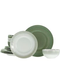 Creatable Teller-Set &raquo;Celadon, Teller Set 12-tlg.&laquo; Elegantes Stabrelief, Farbverlauf