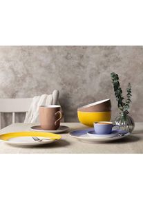 Seltmann Weiden Tasse &raquo;Kaffeetassen mit Untertassen Liberty Pure Colors 260 ml 6er Set&laquo; Sp&uuml;lmaschinenfest, Mikrowellensicher, Ofenfest