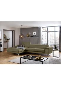 W.Schillig Ecksofa &raquo;piedroo, Designsofa mit tollem Sitzkomfort, elegant und bequem, L-Form&laquo; Kopfteilverstellung, wahlweise mit Sitztiefenverstellung, 