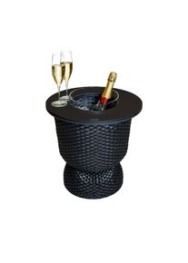 COOTAB Cooler Table Beistelltisch &raquo;3-in-1 Loungetisch mit Acryl-K&uuml;hler Paris 43 cm&laquo; 1 Stk. tlg. Wetterfest, Pflegeleicht, Hitzebest&auml;ndig