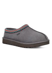 UGG Australia Clog UGG "Unisex TASMAN", M&auml;dchen, Gr. 6 (37), grau (dunkelgrau), Textil, Veloursleder, ethno, gemustert, Schuhe Clog, Homeslippers, Pantoffel mit Warmfutter