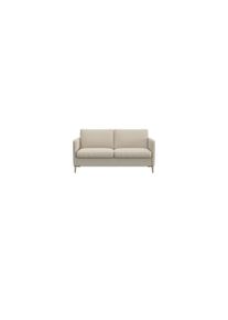2-Sitzer FLEXLUX "Fiore", wei&szlig; (sanftes wei&szlig;), B:149cm H:85cm T:92cm, 100% Polyester, Sofas, 2-Sitzer, schmale Armlehnen, Kaltschaum, F&uuml;&szlig;e Alu+ Eiche