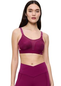 Sport-BH triaction by Triumph "Triaction Extreme Lite N EX", Damen, Gr. 75, Cup D, lila (schwarz wine), Single Jersey, Obermaterial: 79% Polyamid, 21% Elasthan, BHs Sport-BH, atmungsaktiv und extremer Halt