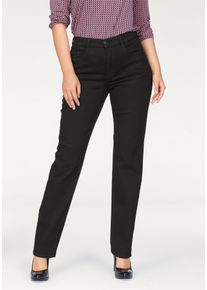 Bequeme Jeans MAC "Stella", Damen, Gr. 40, L&auml;nge 30, schwarz (schwarz, schwarz), Denim/Jeans, Obermaterial: 97% Baumwolle, 3% Elasthan, unifarben, comfort fit kn&ouml;chellang, Jeans Bequeme Jeans, Gerader Beinverlauf