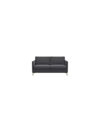 2-Sitzer FLEXLUX "Fiore", grau (dervit grau), B:149cm H:85cm T:92cm, 100% Polyester, Sofas, 2-Sitzer, schmale Armlehnen, Kaltschaum, F&uuml;&szlig;e Alu+ Eiche