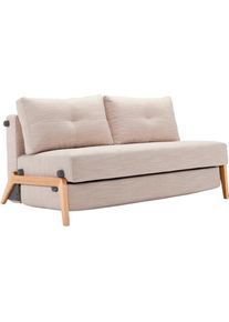 Schlafsofa INNOVATION LIVING &trade; "Cubed Klappsofa, hochwertige Schlaffunktion, Design und extra Komfort", beige (natur), B:148cm H:79cm T:98cm, Sofas, Schlafsofa, Frontauszug, sehr platzsparend, abgewinkelt Sitzen, waagerecht liegen