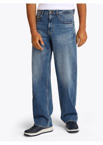 Loose-fit-Jeans Tommy Jeans "Jamie Loose Straight", Herren, Gr. 38, L&auml;nge 34, blau (denim medium), Denim/Jeans, Obermaterial: 99% Baumwolle, 1% Elasthan, loose fit lang, Jeans Loose-fit-Jeans, in blauer Waschung