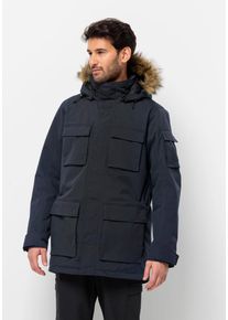 Parka Jack Wolfskin "GLACIER CANYON PARKA", Herren, Gr. L (52), blau (night, blau), Obermaterial: 100% Polyamid. Futter: 100% Polyester. F&uuml;llung: 100% Polyester, Jacken Parka