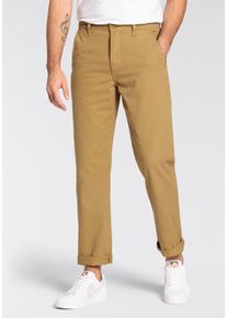 Levi's Chinohose LEVI'S "CHINO AUTHENTIC STRT", Herren, Gr. 34, L&auml;nge 34, gr&uuml;n (british khaki soft g), Web, Obermaterial: 100% Baumwolle, unifarben, regular fit kn&ouml;chellang, Hosen Chinohose, in vielen Farben