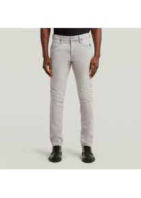 G-Star Raw Slim-fit-Jeans G-STAR "3301 Slim", Herren, Gr. 30, L&auml;nge 30, grau (beached faded dolomite grau), Denim/Jeans, Obermaterial: 99% Baumwolle, 1% Elasthan, slim fit lang, Jeans Slim-fit-Jeans, mit toller Waschung und Elasthan