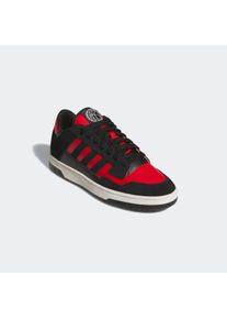 Sneaker adidas Sportswear "RAPID COURT LOW", Herren, Gr. 44,5, wei&szlig; (cschwarz, colrot, cwei&szlig;), Leder, Synthetik, Schuhe Sneaker