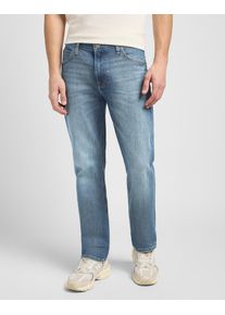 Relax-fit-Jeans Lee "WEST", Herren, Gr. 32, L&auml;nge 34, blau (riverway), Denim/Jeans, Obermaterial: 67% Baumwolle, 32% Lyocell, 1% Elasthan, relaxed fit, Jeans Relax-fit-Jeans