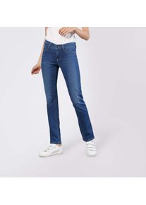 Stretch-Jeans MAC "Dream", Damen, Gr. 46, L&auml;nge 28, blau (mid blau authentic wash28), Denim/Jeans, Obermaterial: 88% Baumwolle, 9% Polyester, 3% Elasthan, eng normal, Jeans Stretch-Jeans, mit Stretch f&uuml;r den perfekten Sitz