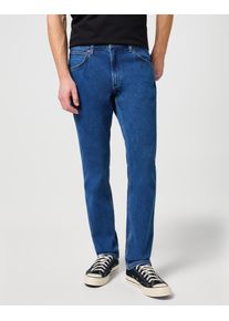 Stretch-Jeans Wrangler "Greensboro", Herren, Gr. 33, L&auml;nge 32, the stone ride, Denim/Jeans, Obermaterial: 99% Baumwolle, 1% Elasthan, straight fit lang, Jeans Stretch-Jeans, Regular Straight fit