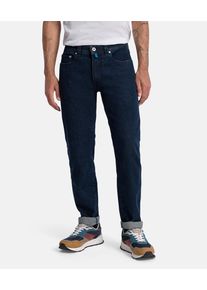 Tapered-fit-Jeans Pierre Cardin "Lyon Tapered", Herren, Gr. 33, L&auml;nge 30, blau (blau stonewash), Denim/Jeans, Obermaterial: 70% Baumwolle, 24% Lyocell, 4% Polyester, 2% Elasthan, lang, Jeans Tapered-fit-Jeans
