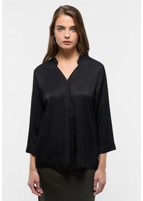 Longbluse Eterna "LOOSE FIT", Damen, Gr. 42, schwarz, 100% Viskose, Blusen Longbluse