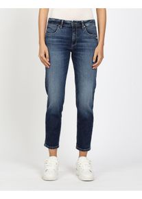 Boyfriend-Jeans Gang "94NADIA", Damen, Gr. 32, N-Gr, blau (winter base wash), Denim/Jeans, Obermaterial: 98% Baumwolle, 2% Elasthan, bequem kn&ouml;chelfrei, Jeans Boyfriend-Jeans, 5-Pocket Style mit Rei&szlig;verschluss und Knopf