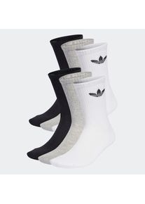 adidas originals Sportsocken &raquo;TREFOIL CUSHION CREW, 6 PAAR&laquo; 6 Stk. tlg. f&uuml;r Laufen, 6er-Pack, mit Trefoil Logo, wadenlang schwarz-wei&szlig;, Gr&ouml;&szlig;e S (37/39