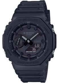 Chronograph Casio G-SHOCK, schwarz (schwarz, schwarz), Armbanduhren, Damen, Chronograph, Quarzuhr,Armbanduhr,Herrenuhr,digital, bis 20 bar wasserd.Resinarmband