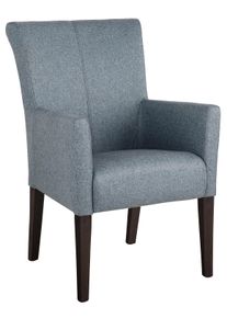 Esszimmerstuhl Home Affaire "King", blau (petrol, buche wenge), B:60cm H:92cm T:65cm, 100% Polyester, St&uuml;hle, Esszimmerstuhl, Polsterstuhl, Armlehnstuhl, Gestell Massivholz