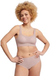 Bustier Sloggi "ZERO Feel 2.0 Top", Damen, Gr. L, N-Gr, rosa (perola), Single Jersey, Obermaterial: 76% Polyamid, 24% Elasthan, unifarben, BHs Bustier, nahtlos und unsichtbar