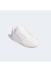 Sneaker adidas originals "FORUM LOW CL", Damen, Gr. 40,5, wei&szlig; (cloud wei&szlig;, clear pink, cloud wei&szlig;), Baumwolle, Synthetik, Schuhe Sneaker