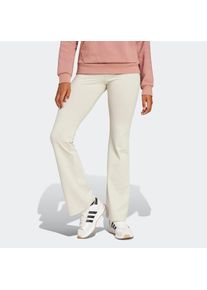 adidas Sportswear Leggings &raquo;ESSENTIALS SMALL LOGO FLARED&laquo; Hoher Bund, ausgestellte Beinform grau, Gr&ouml;&szlig;e M