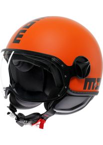 Momo Design Momodesign FGTR Classic Mono S26, kask z otwartą twarzą , kolor: Matowy Pomarańczowy/Czarny , rozmiar: XL