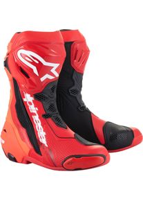 Alpinestars Supertech R, stivali , colore: Rosso Chiaro/Rosso Fluo/Nero , dimensione: 48 EU