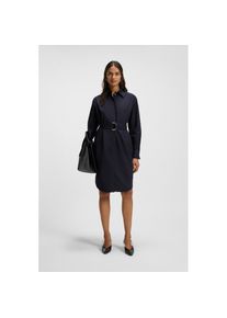 BOSS Orange Hemdblusenkleid &raquo;Delegant Premium Damenmode&laquo; mit G&uuml;rtel mit D-Ring-Schlie&szlig;e blau, Gr&ouml;&szlig;e 40