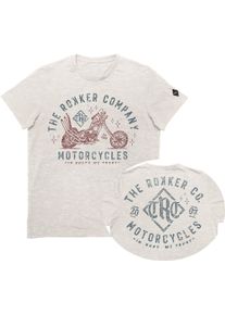 Rokker Trust B, t-shirt , cor: Branco/Cinzento/Vermelho , tamanho: L