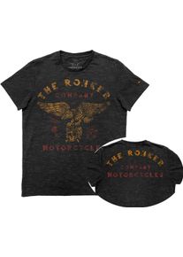 Rokker Loose Head, t-shirt , color: Dark Grey/Orange/Red , size: S