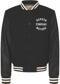 Rokker College, textile jacket , color: Black/White , size: XS