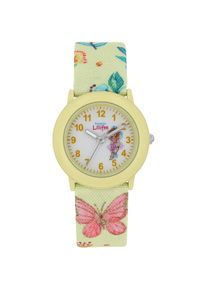 Prinzessin Lillifee, Damen, Quarzuhr Armbanduhr, Kinderuhr, M&auml;dchenuhr, ideal auch als Geschenk, bunt-wei&szlig;, gelb, Zauberhafte Kinderarmbanduhr