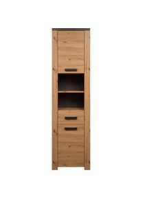Welltime, Hochschrank &raquo;Ambres&laquo; 1 Stk. tlg. Hochschrank mit Soft-Close Funktion - (B/T/H) 53/35/196 cm, Artisan Eiche Melamin,