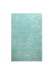 Homie Living, Teppich &raquo;Pisa&laquo; rund 25 mm H&ouml;he Hochflor, Microfaser, uni, weich, Shaggy, Wohnzimmer, Schlafzimmer, t&uuml;rkis, Polyester, B : 70 cm 1 Stk. -