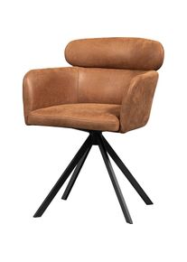 Woood, Esszimmerstuhl (), cognac, B/H/T: 80 cm, cognac