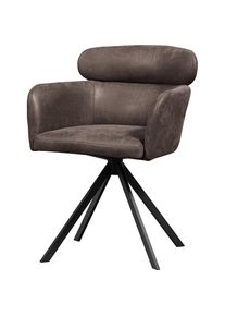 Woood, Esszimmerstuhl (), grau, B/H/T: 80 cm, grau