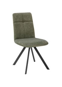 massivline&more, Esszimmerstuhl &raquo;SK Kota 56&laquo; () 1 Stk., gr&uuml;n/schwarz + schwarz, Polyester, B/H/T: 47 cm x 92 cm x 43 cm, gr&uuml;n/schwarz + schwarz