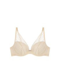 Triumph, B&uuml;gel-BH &raquo;Aura Spotlight WP&laquo; moderne Grafikspitze und tiefer V-Ausschnitt, CREAMY DREAM, 90 - Cup E