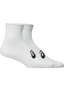 asics, Damen, Laufsocken &raquo;3 PACK QUARTER SOCK&laquo; f&uuml;r Fitnessaktivit&auml;ten, mit Mesh-Knit-Gewebe, mit D&auml;mpfung, BRILLIANT WHITE, S (35/38), BRILLIANT WHITE