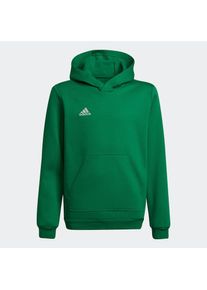 adidas Performance, Unisex, Kapuzensweatshirt &raquo;ENTRADA 22 SWEAT HOODIE&laquo;, Team Green / White, 128, Ein Fu&szlig;ballhoodie aus Fleece mit Recycling-Anteil.