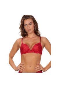 After Eden, Push-up-BH &raquo;ANNA&laquo; mit Schale, mit B&uuml;gel, mit Spitze, bequem, feminin, push up, red, 75 - Cup D